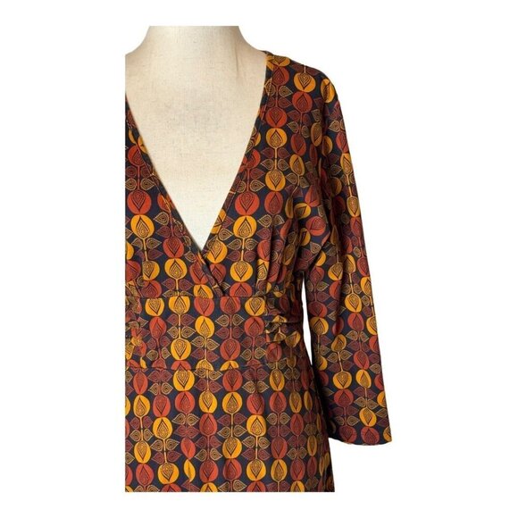 Patagonia Dress Women Medium Orange Bijou‎ Dot Bengal Margot Mini Athleisure - Picture 7 of 10